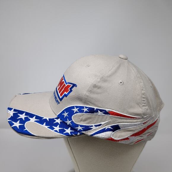 Summit Racing Equipment Strapback Baseball Hat Beige One Size Embroidered - Picture 3 of 9